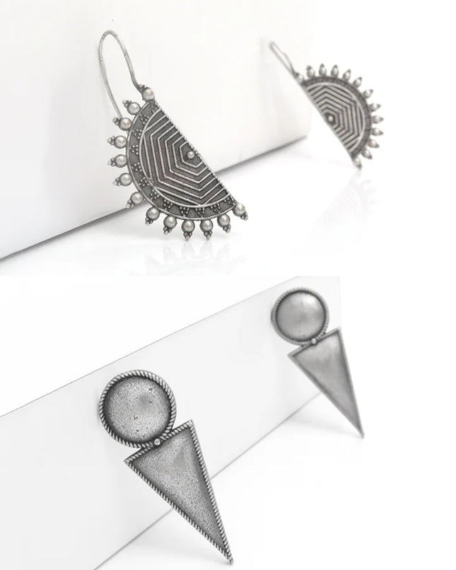 Rama Heritage Duo - Pack of 2 Oxidised Earrings