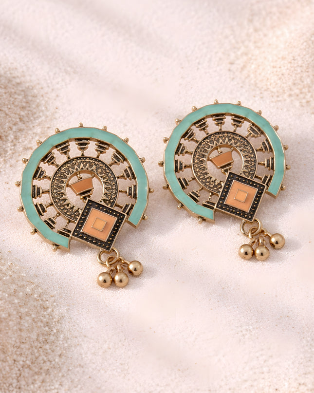 Glaze Chakra Earrings – Mint Green