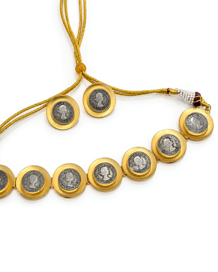Antique Coin Charm Necklace