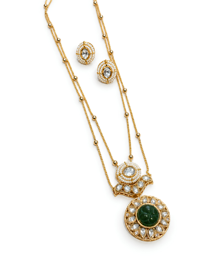 Emerald Majesty – Necklace & Earrings Set