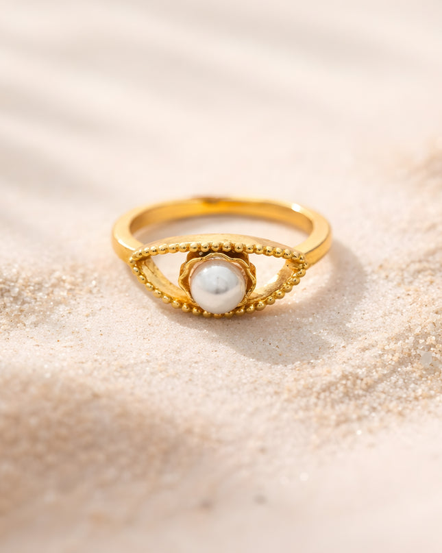 Classic Pearl Solitaire Ring