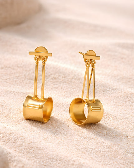 Mallet Round Earrings