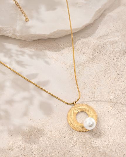Halo Pearl Pendant chain