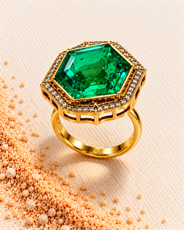 Emerald Royale Statement Ring