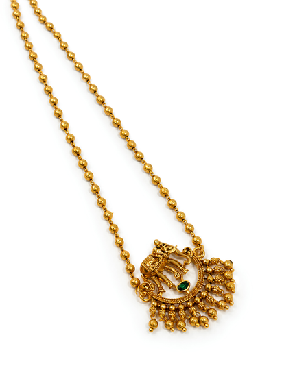 Motif Gold-Plated Necklace Set