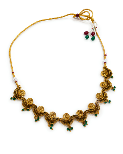 Divine Temple Coin Necklace Set