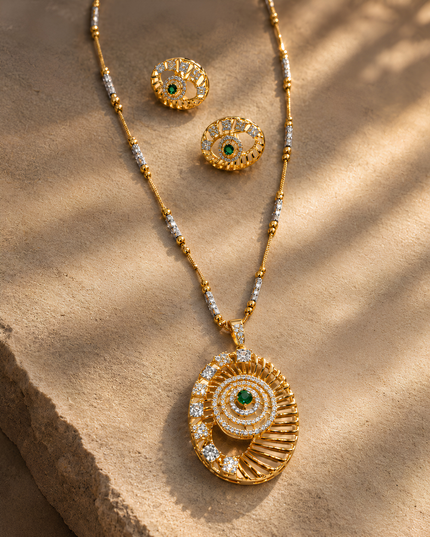 Emerald Radiance Necklace Set