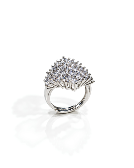 Celeste Crystal Cluster Statement Ring