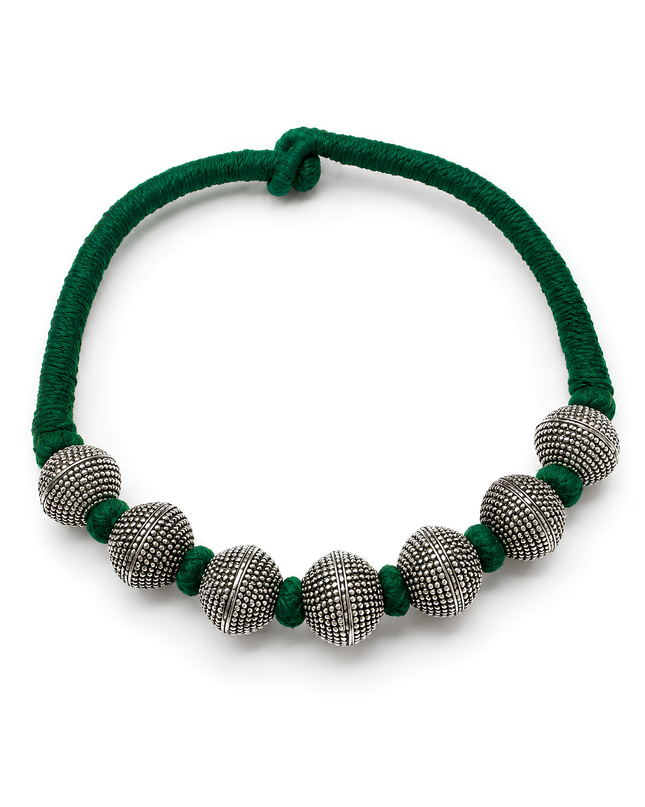 Emerald Green Beaded Necklace