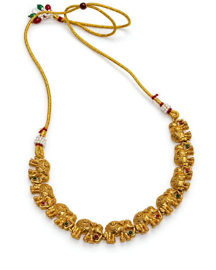 Treasure Gajraj Royal Elephant Necklace Set