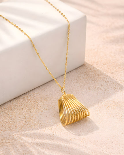 Cascade Coil Pendant Necklace