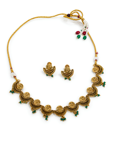 Divine Temple Coin Necklace Set