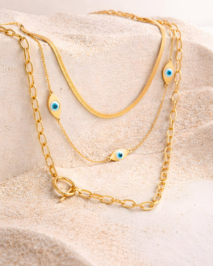 Evil Eye Layered Chain
