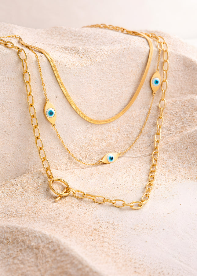 Evil Eye Layered Chain