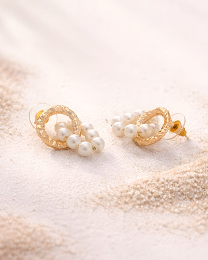 Rage Pearl Orbit Stud Earrings