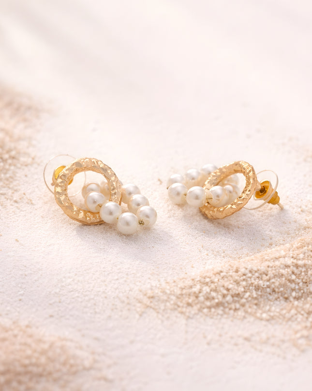 Rage Pearl Orbit Stud Earrings
