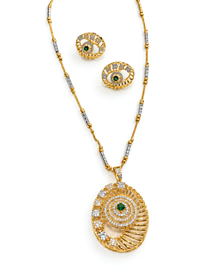 Emerald Radiance Necklace Set