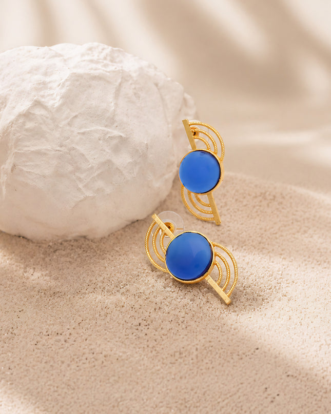 Crag Blue Halo Studs