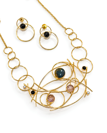 Gold-Tone Statement Necklace Set