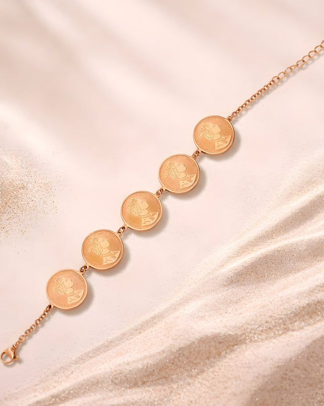 Vintage Coin Line Bracelet