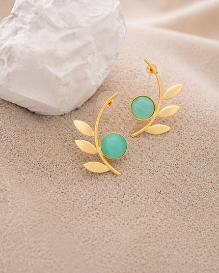 Crag Mint Leaf Earrings