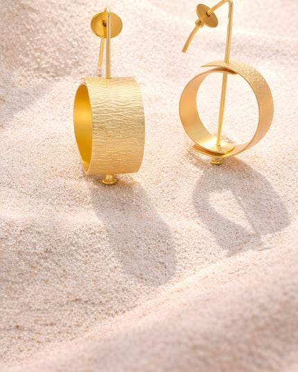 Mallet Round Earrings 1
