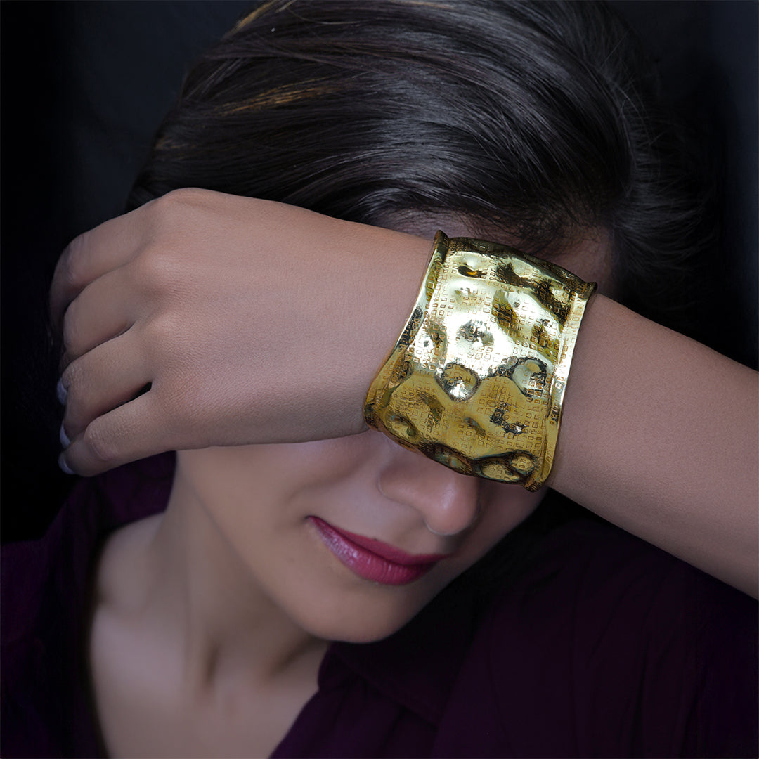 Hammered Gleam Cuff