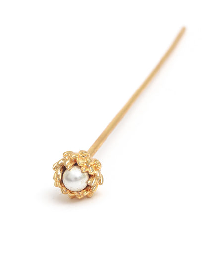 Crown Bud Pearl Pin