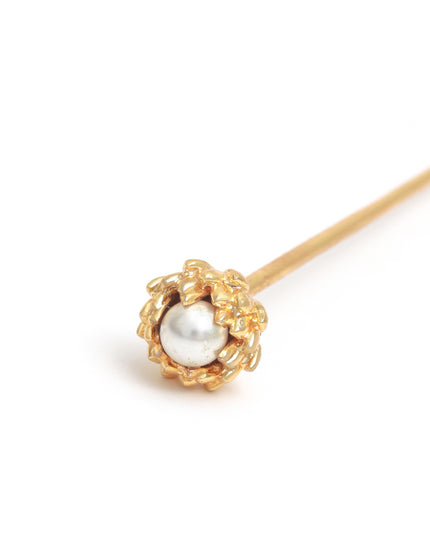 Crown Bud Pearl Pin