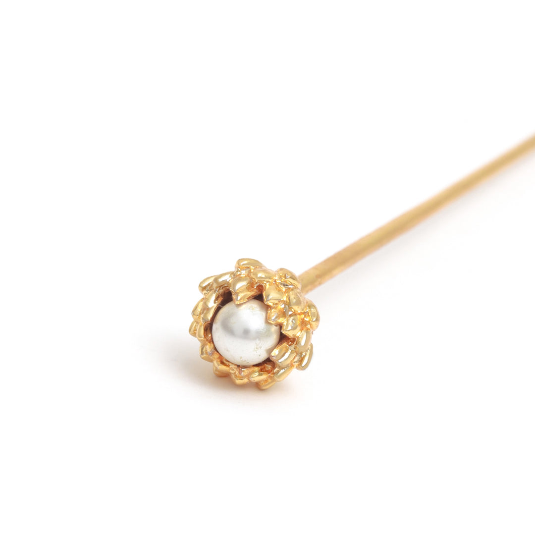 Crown Bud Pearl Pin