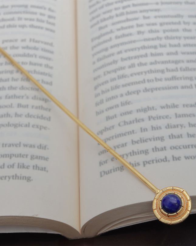 Midnight Orbit Lapis Pin