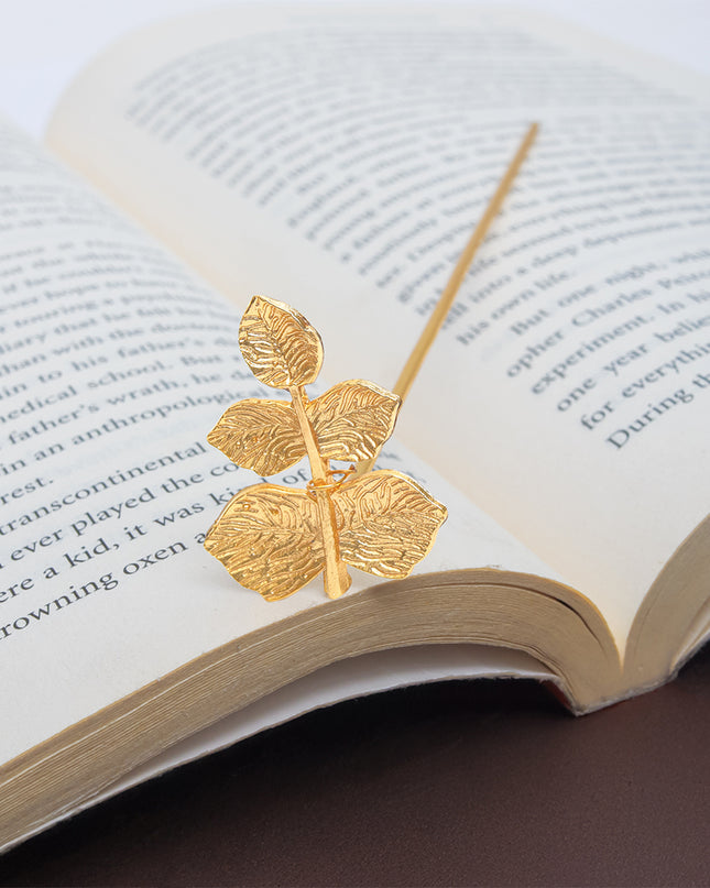 Leaf Charm Bookmark Stick