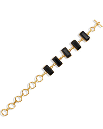 Onyx Link Statement Bracelet