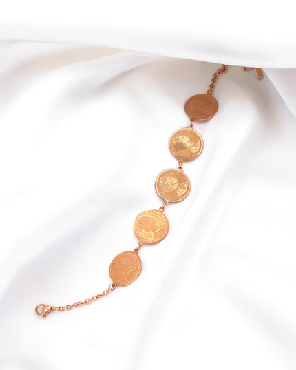 Vintage Coin Line Bracelet