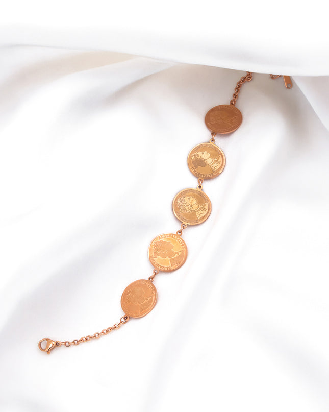 Vintage Coin Line Bracelet
