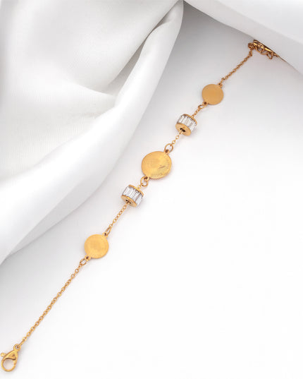 Regal Coin &amp; Crystal Bracelet