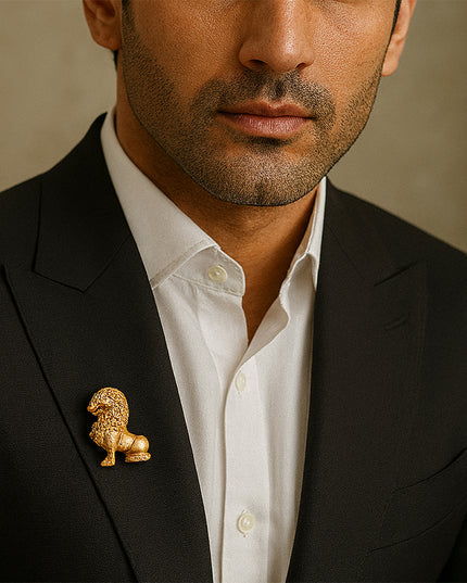 Royal Mane Lion Brooch