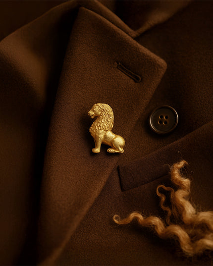 Royal Mane Lion Brooch