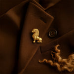 Load image into Gallery viewer, Royal Mane Lion Brooch
