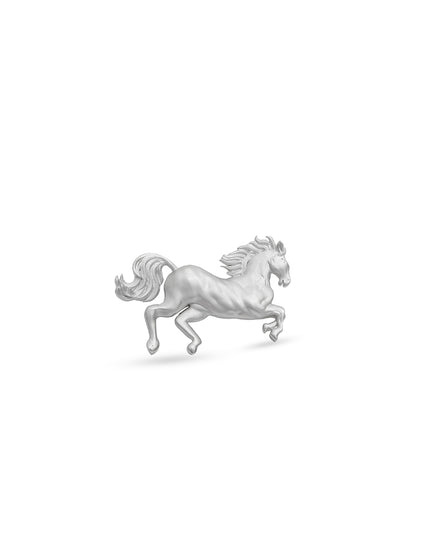 Silver Stallion Brooch