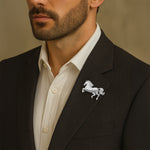 Load image into Gallery viewer, Silver Stallion Brooch
