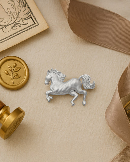 Silver Stallion Brooch