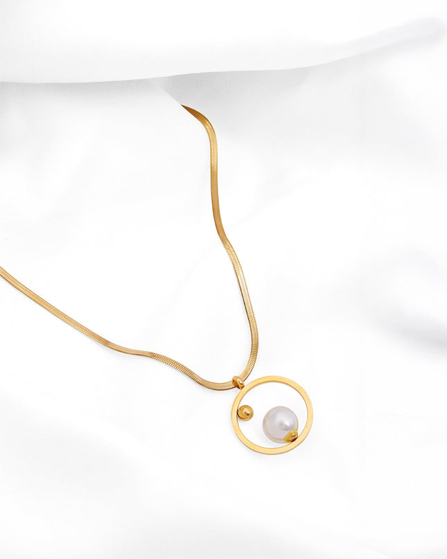Orbit Pearl Pendant chain