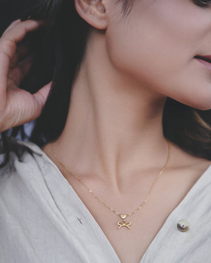 Heart Bow Chain
