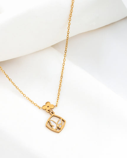 Clover Heart Frame Chain