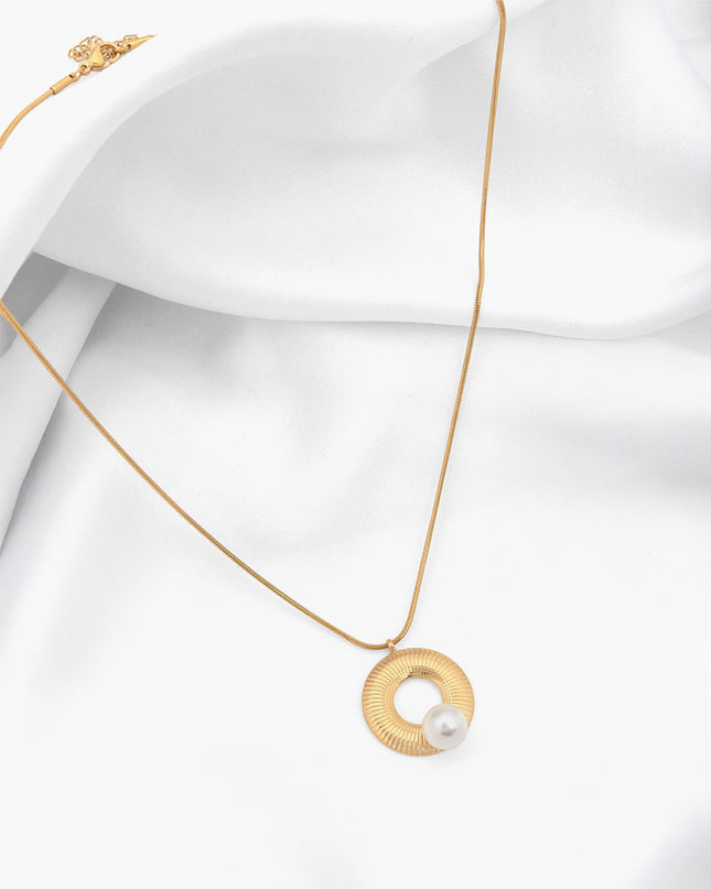 Halo Pearl Pendant chain