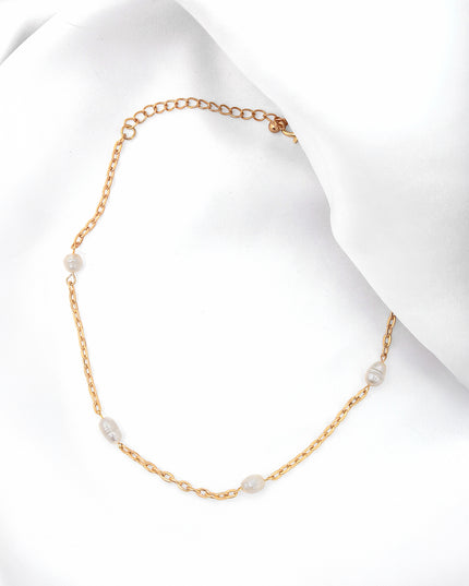 Golden Pearl Link chain