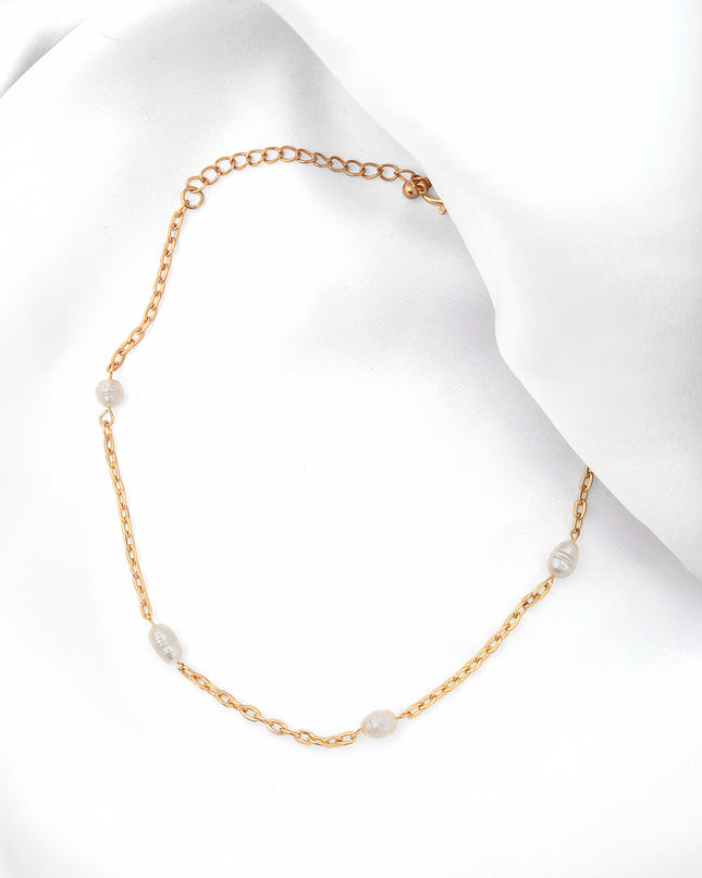 Golden Pearl Link chain