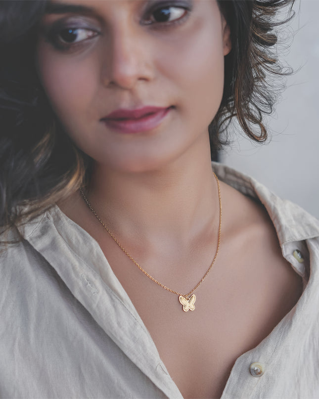 Textured Butterfly Chain