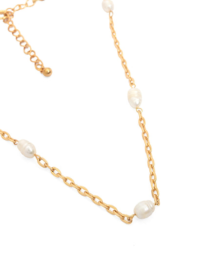 Golden Pearl Link chain